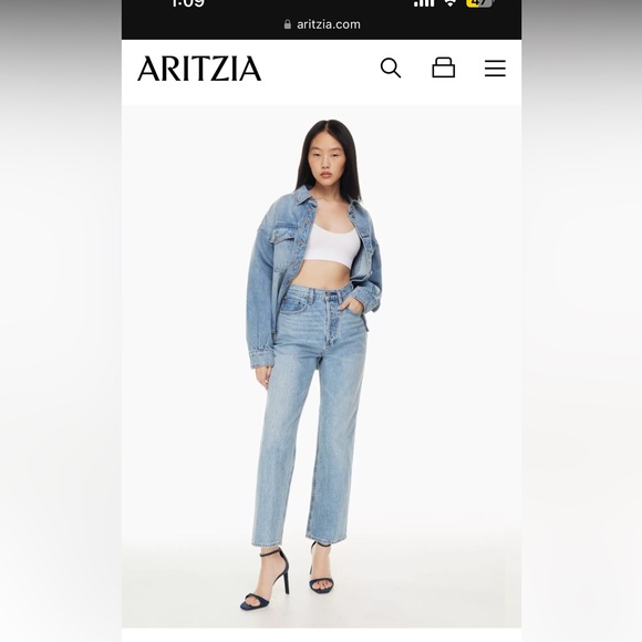 Aritzia Denim - NEVER WORN Aritzia jeans - Denim forum size 29. Tags still on.